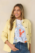 Women's A Taste Of The Coast White Cotton Coastal Graphic Tee | 100% Cotton 2