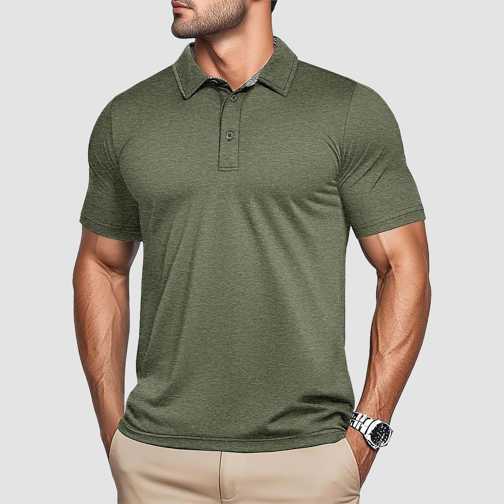 ActiveWear | Men's Polo Shirt with Quick-Dry Moisture-Wicking Fabric | Comfortable Fit for Outdoor Activities 8