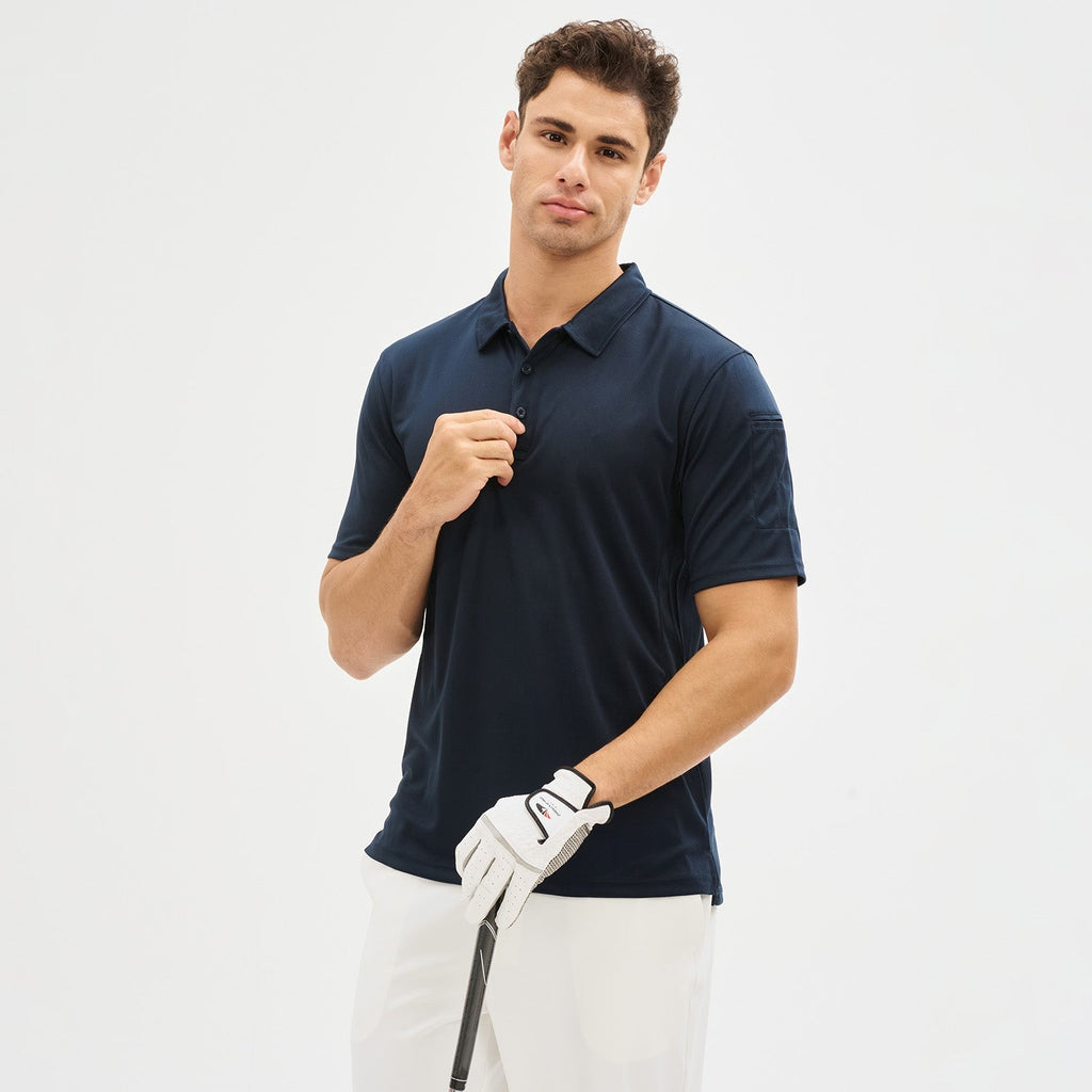 Activewear Collection | Men's Polo Shirt with Quick Dry Fabric & Dual Pockets | Comfortable for Outdoor Activities 1