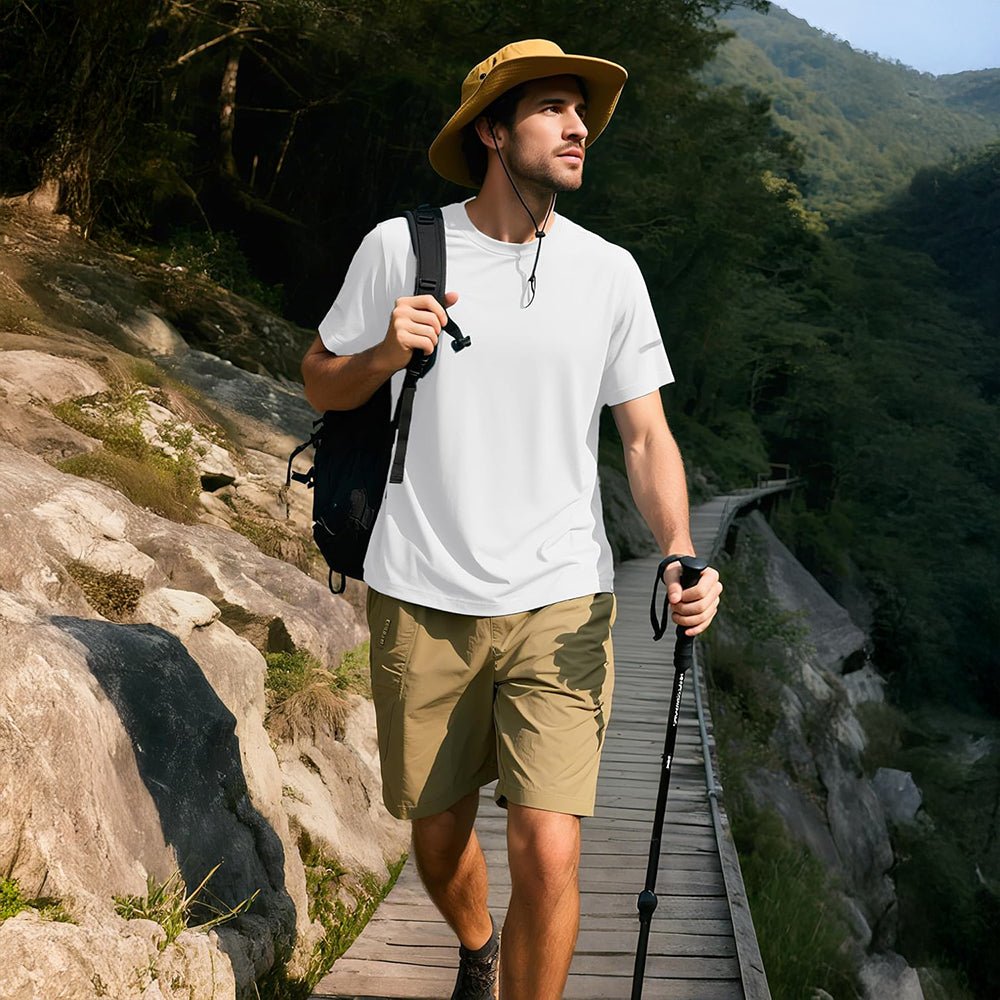 Activewear Collection | Men's T-Shirt with UPF 50+ Sun Protection | Quick-Dry Fabric for Outdoor Comfort 8