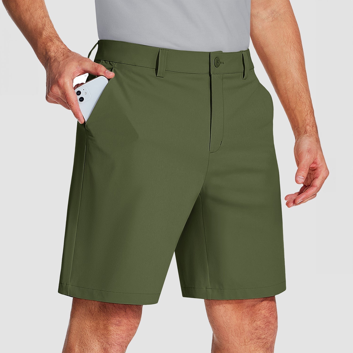 Activewear Essentials | Men's Quick-Dry Golf Shorts with 4-Way Stretch | Comfortable Fit for Outdoor Activities 1
