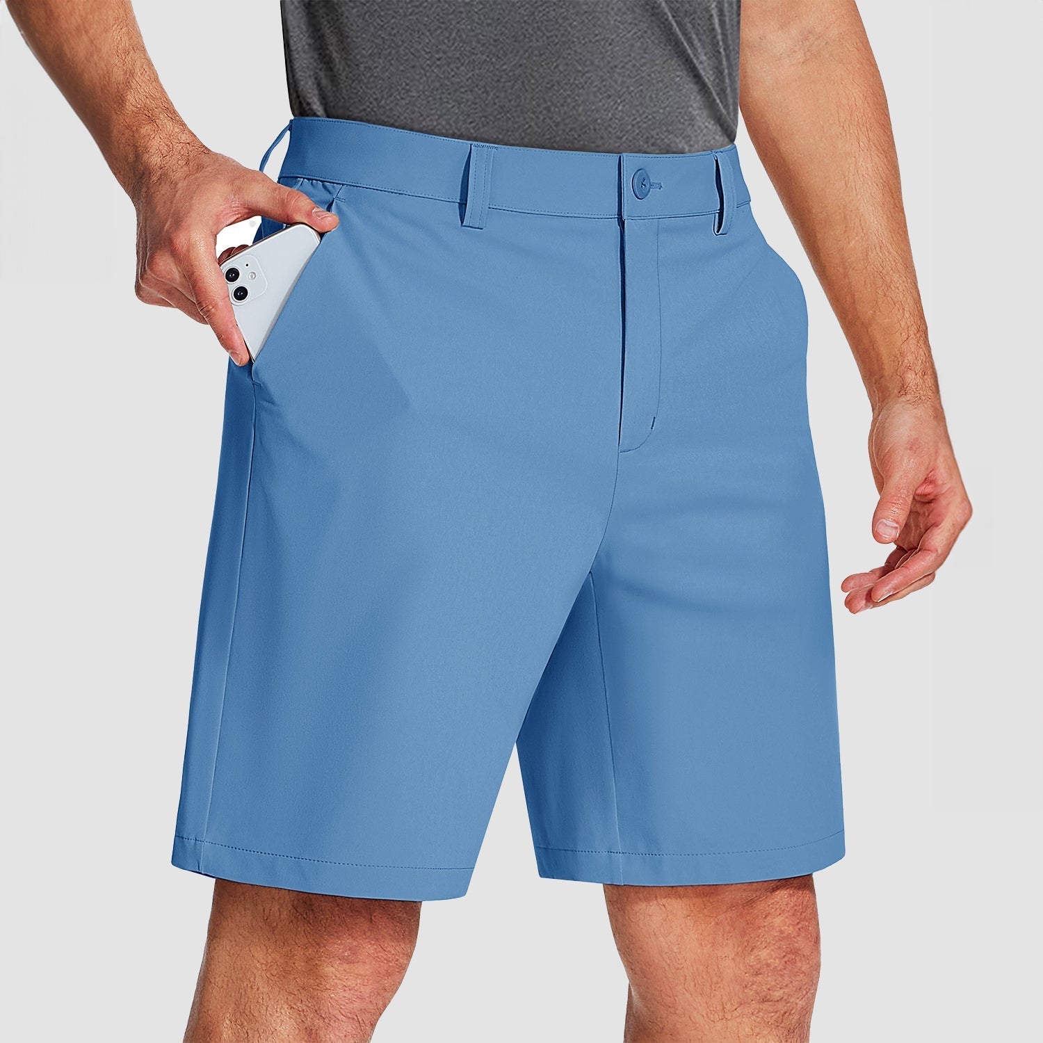 Activewear Essentials | Men's Quick-Dry Golf Shorts with 4-Way Stretch | Comfortable Fit for Outdoor Activities 8