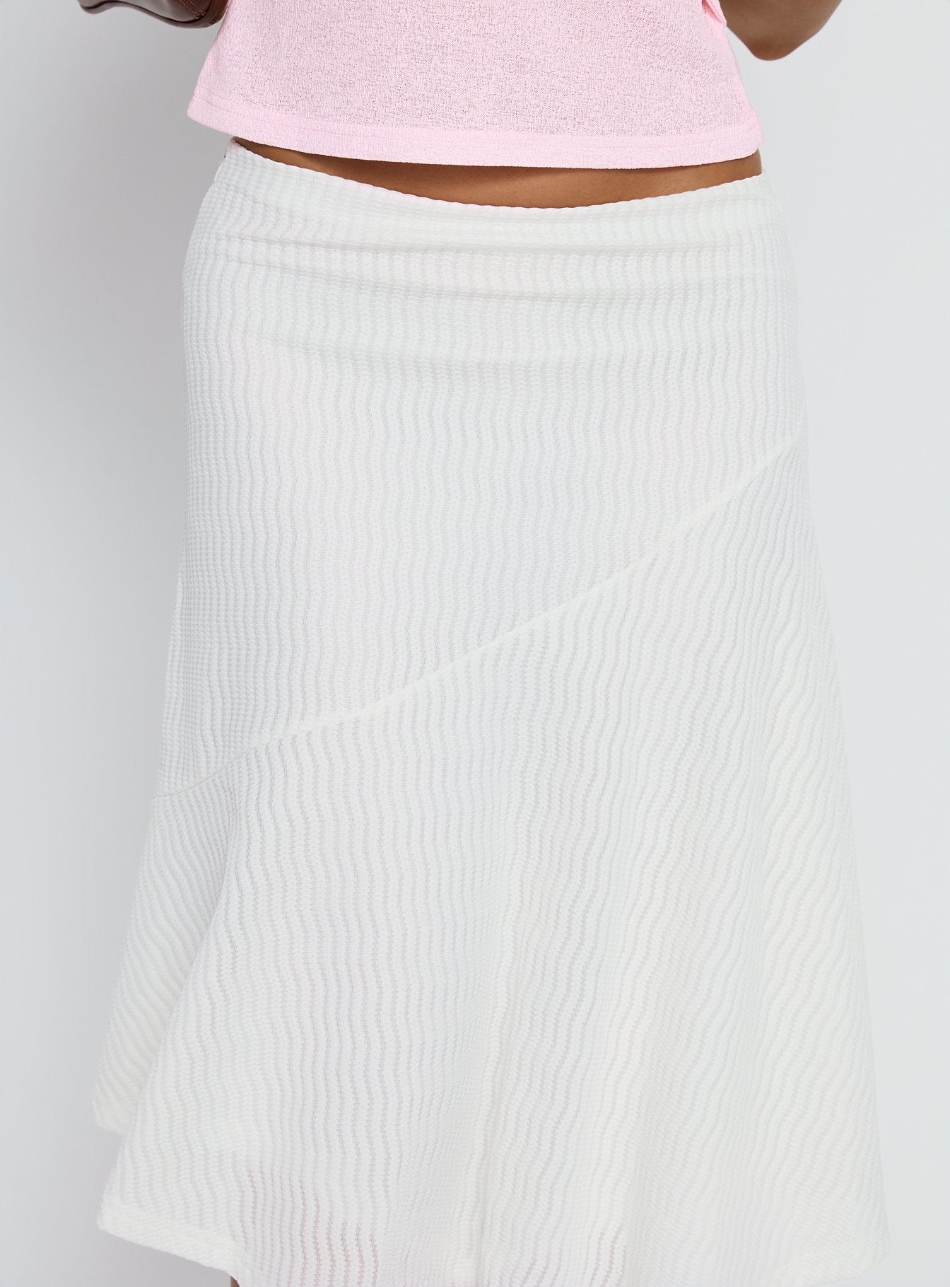 Women's Adrea Asymmetrical Midi Skirt White | Midi skirt with asymmetrical design 5