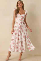 Women's Aimee Rose Pink Floral Bustier Maxi Dress | 83% Rayon 0
