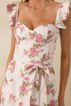 Women's Aimee Rose Pink Floral Bustier Maxi Dress | 83% Rayon 1