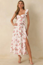 Women's Aimee Rose Pink Floral Bustier Maxi Dress | 83% Rayon 2