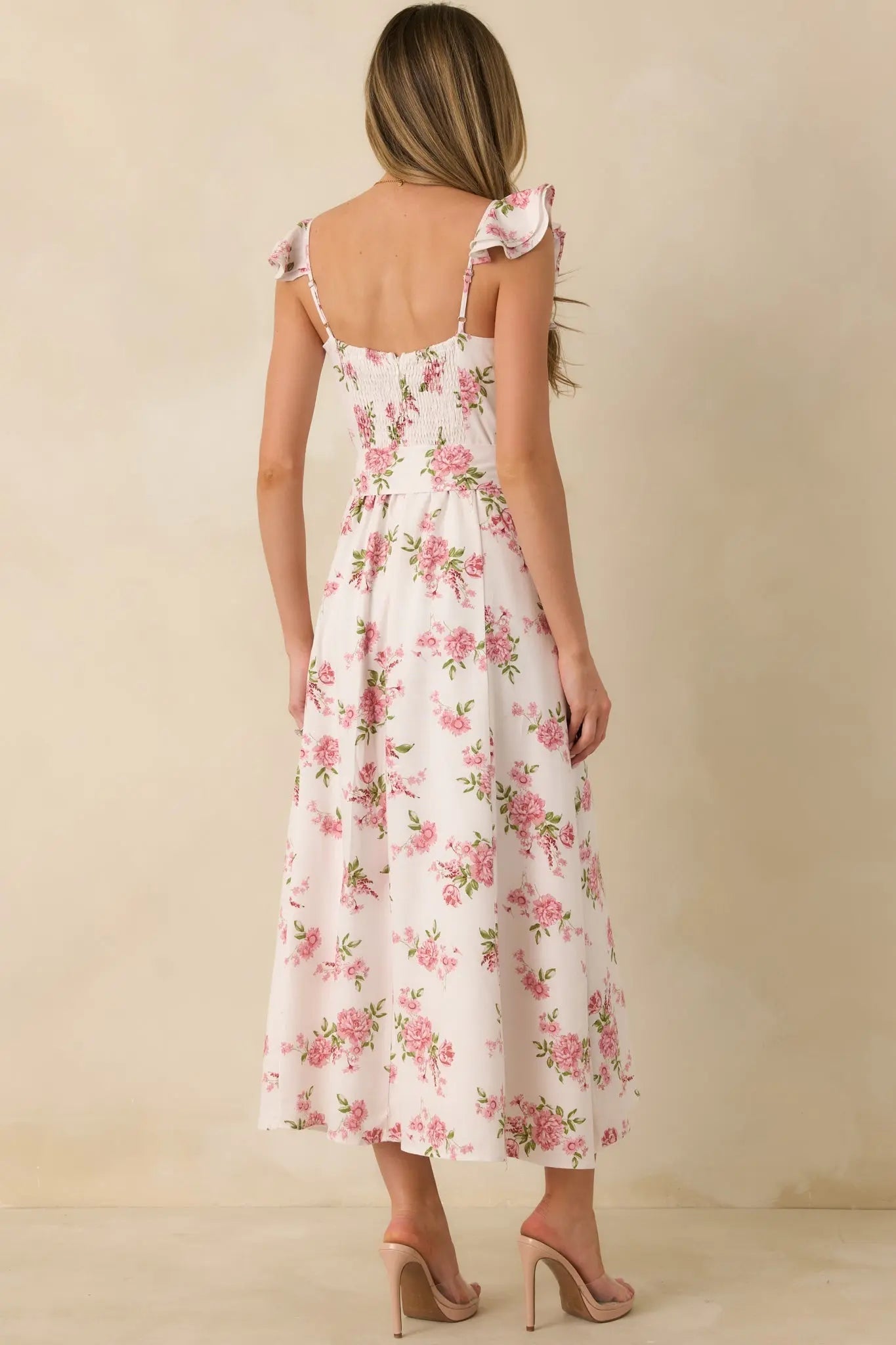 Women's Aimee Rose Pink Floral Bustier Maxi Dress | 83% Rayon 5