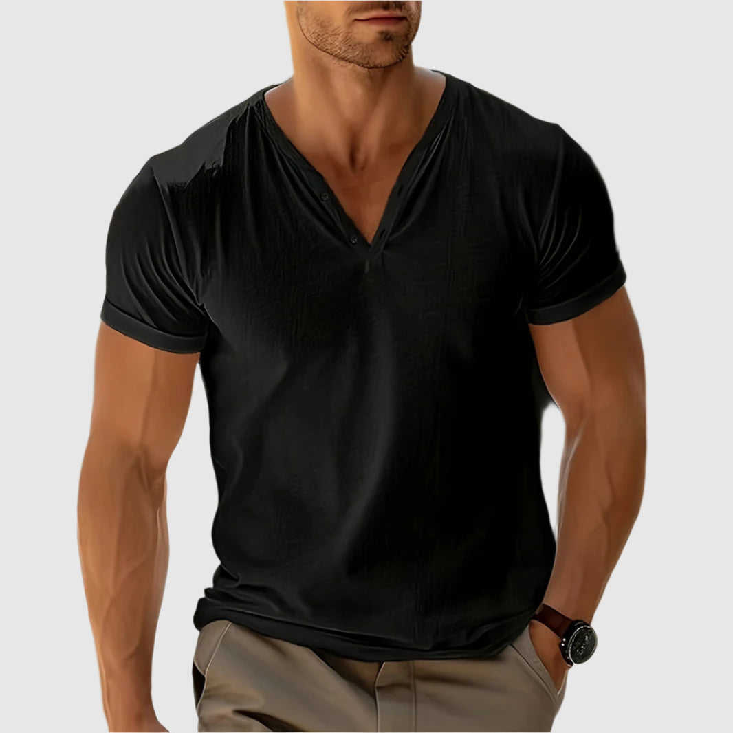 Women's Alessandro Veneti Breeze Henley Shirt | Luxurious Airflow poly-blend for unparalleled soft 4