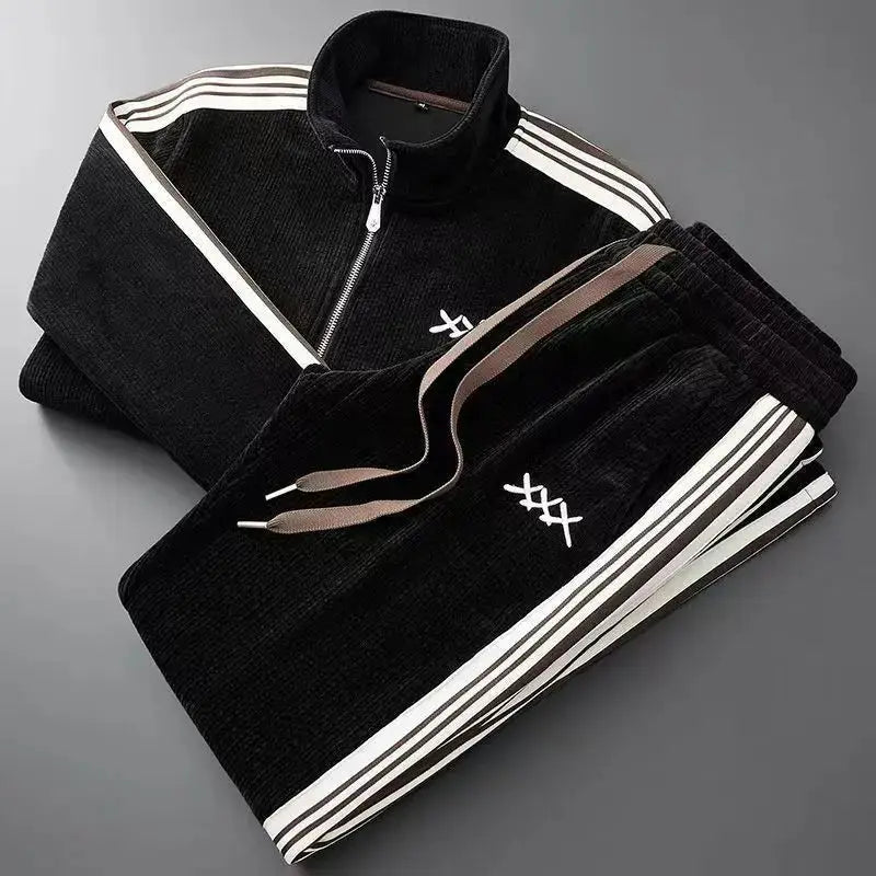 Women's Alessandro Veneti Corduroy Sport Tracksuit | Made from a soft and durable cotton-poly blend for 1