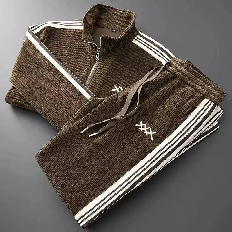 Women's Alessandro Veneti Corduroy Sport Tracksuit | Made from a soft and durable cotton-poly blend for 2