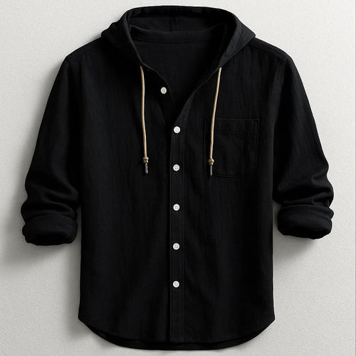 Women's Alessandro Veneti Hooded Button-Up Shirt | Fit: Relaxed fit 1