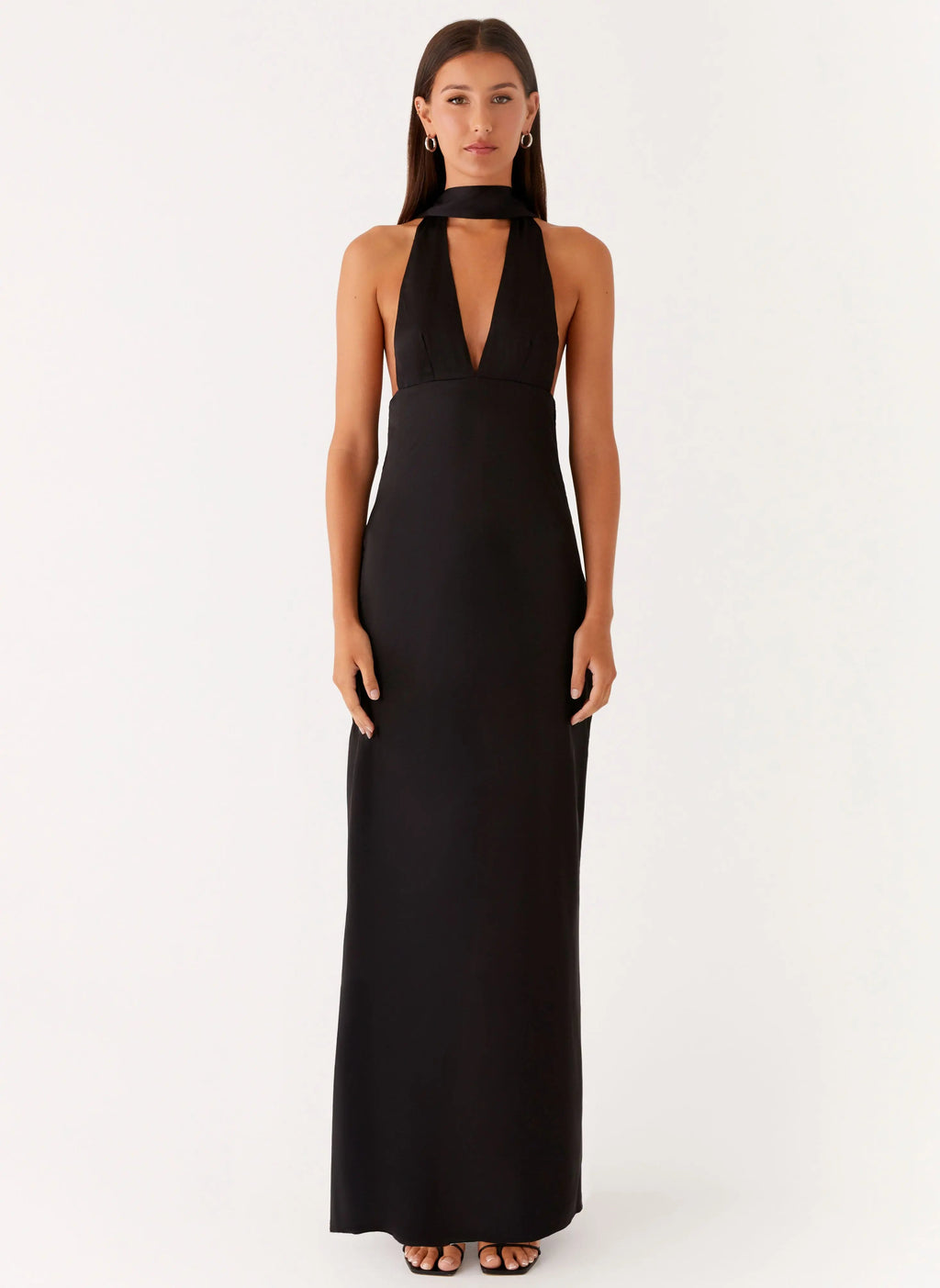 Women's Alicia Collection | Black Maxi Dress with Adjustable Straps | Elegant Long Dress for Stunning Evening Style - Wo 1