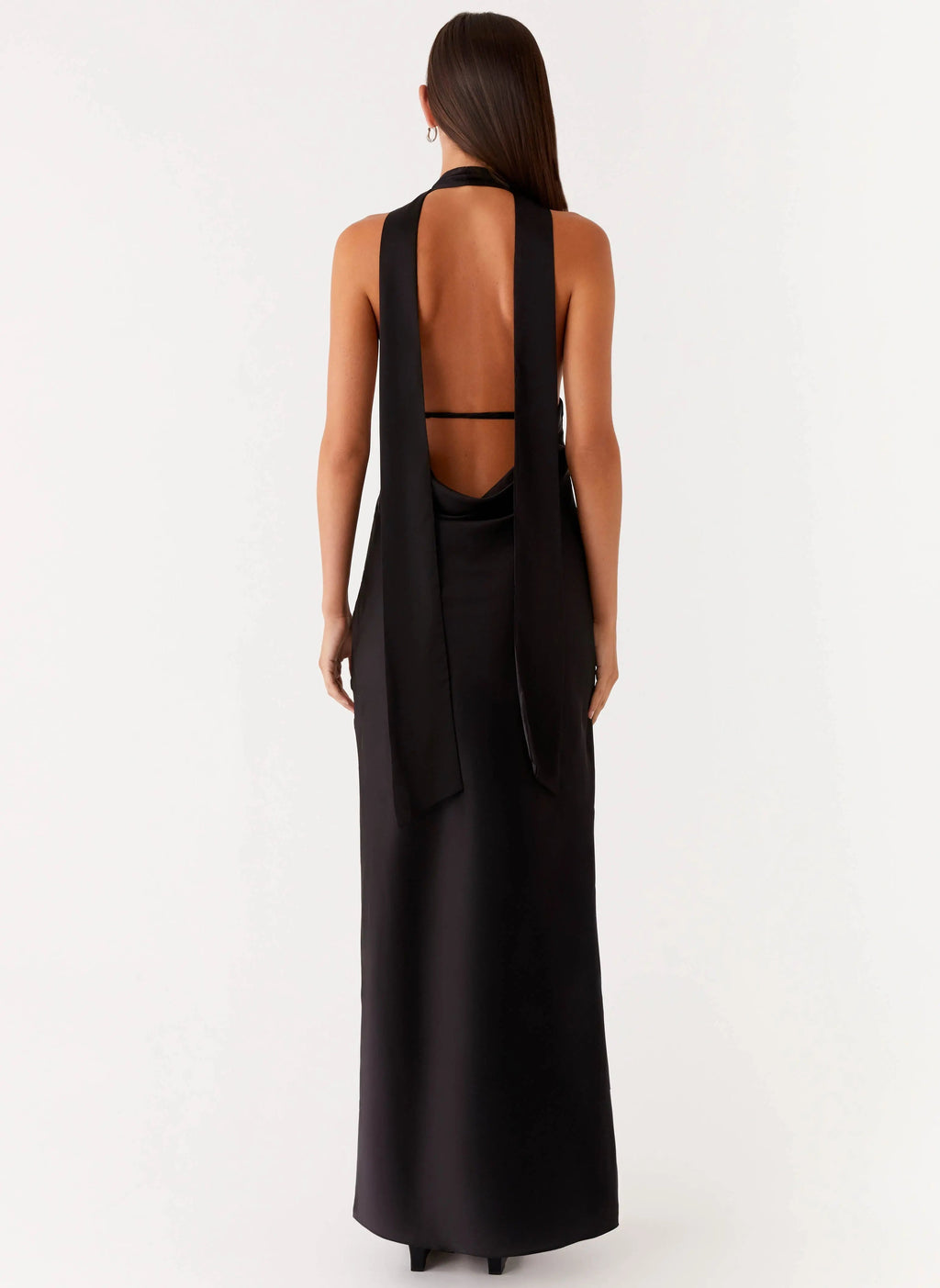 Women's Alicia Collection | Black Maxi Dress with Adjustable Straps | Elegant Long Dress for Stunning Evening Style - Wo 3