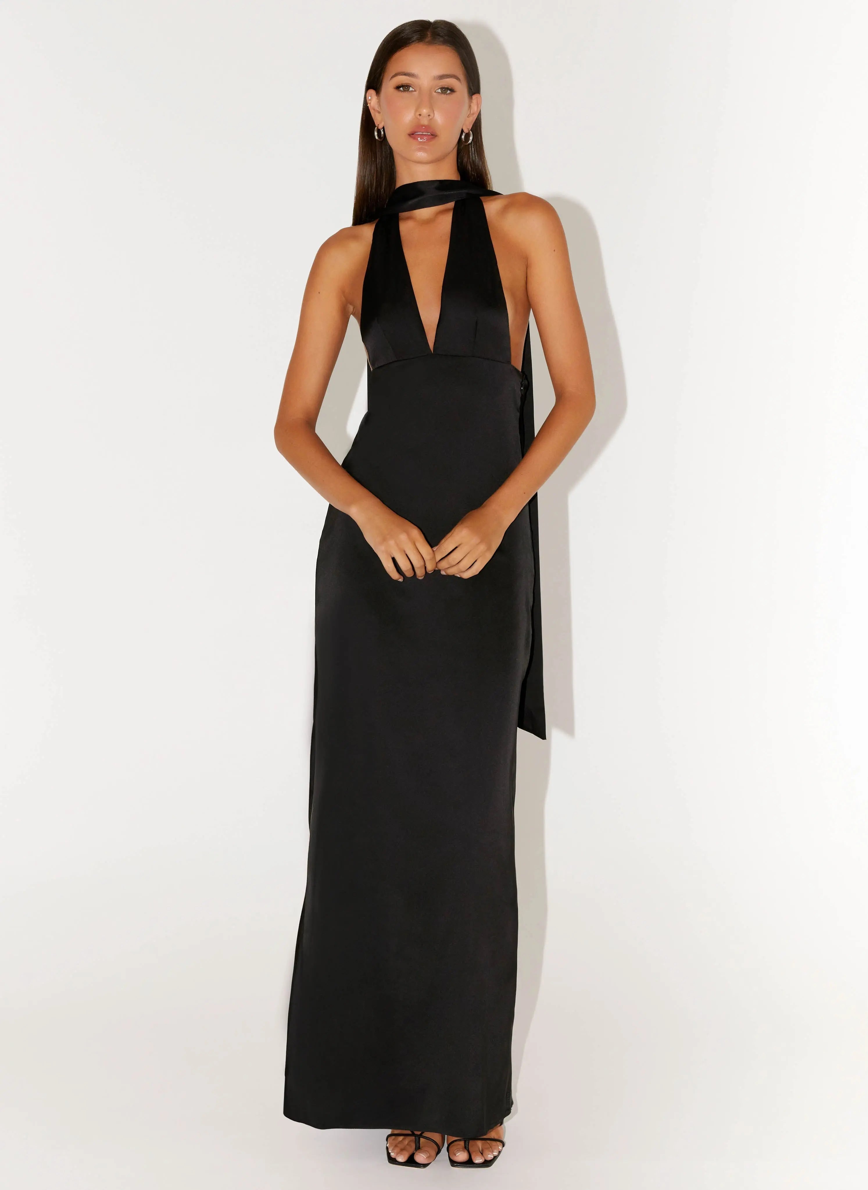 Women's Alicia Collection | Black Maxi Dress with Adjustable Straps | Elegant Long Dress for Stunning Evening Style - Wo 5