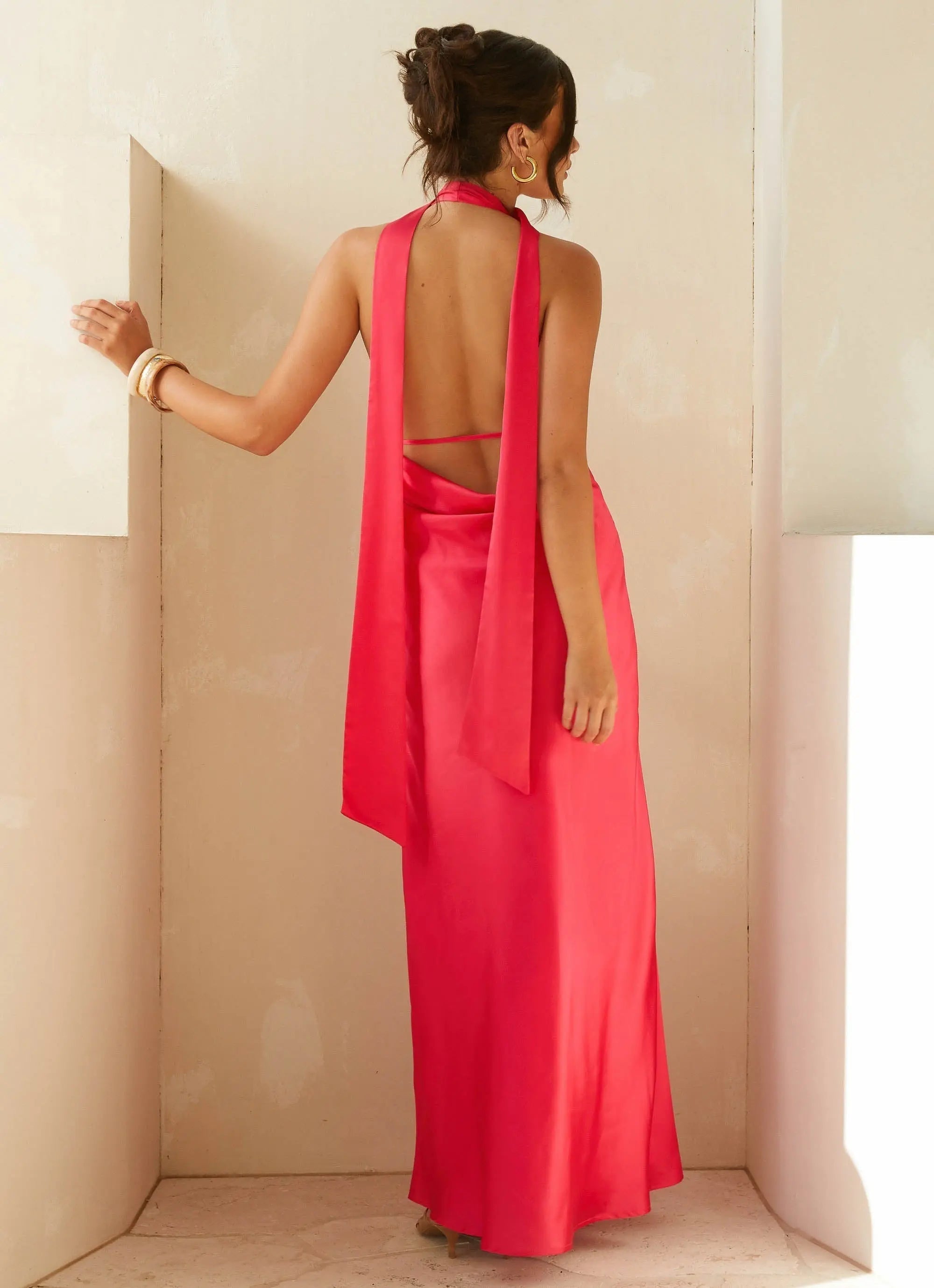 Women's Alicia Collection | Maxi Dress for Women with Adjustable Straps | Elegant Satin Evening Wear for Stunning Looks  1