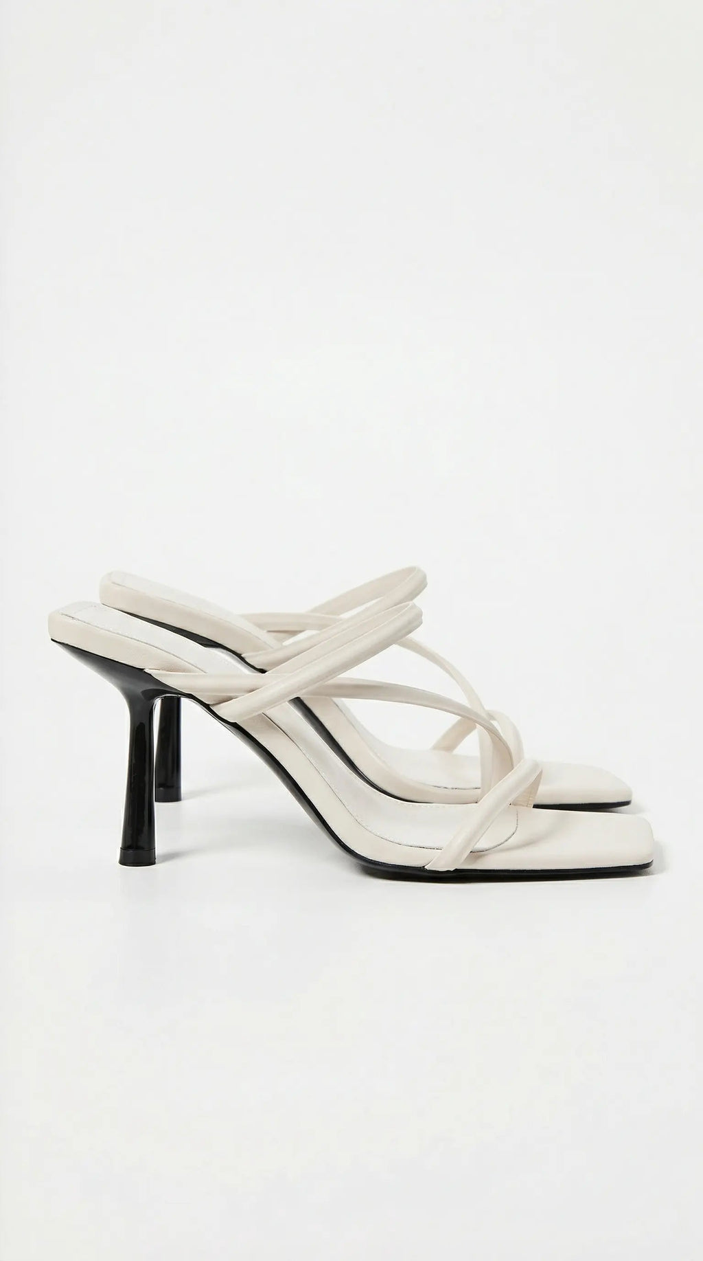 Women's Amanda Collection | Black Mules Shoes with Elegant Strappy Design | Chic Slip-On Heels for Effortless Style | Sl 0