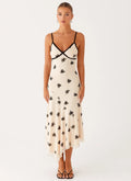 Women's Amelia Collection | Midi Dress with Floral Embroidery | Elegant Evening Wear - Women's | Embroidered accents — i 0