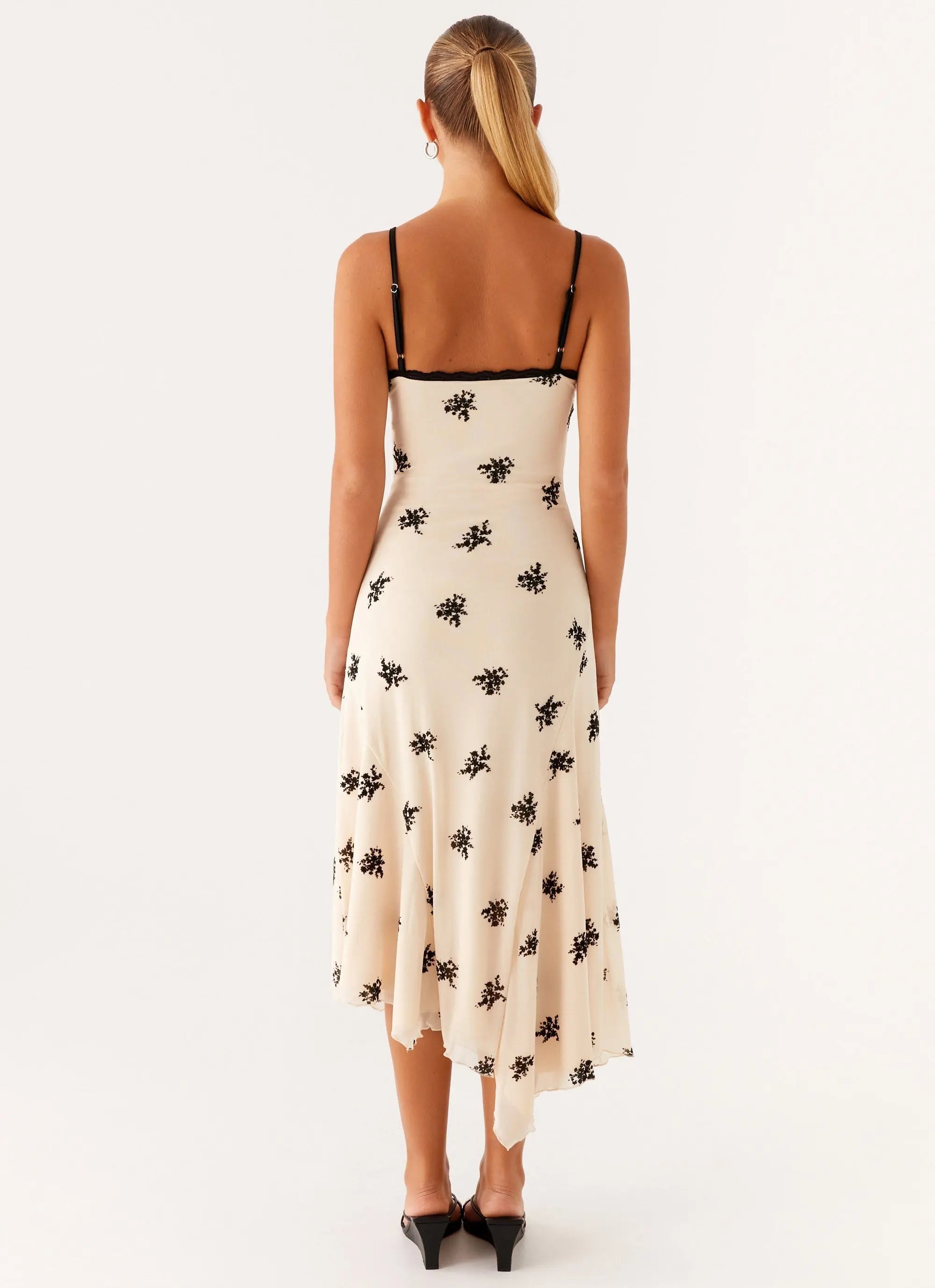 Women's Amelia Collection | Midi Dress with Floral Embroidery | Elegant Evening Wear - Women's | Embroidered accents — i 3