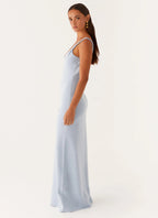 Women's Anastasia Collection | Maxi Dress for Women with Low V Neckline & Twisted Straps | Elegant Long Dress for Effort 3