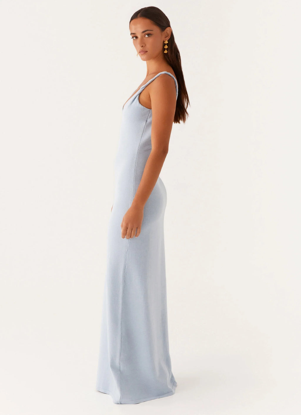 Ellopez  | Maxi Dress for Women with Deep V-Neckline & Chiffon Panels