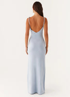 Women's Anastasia Collection | Maxi Dress for Women with Low V Neckline & Twisted Straps | Elegant Long Dress for Effort 4