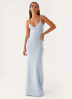 Women's Anastasia Collection | Maxi Dress for Women with Low V Neckline & Twisted Straps | Elegant Long Dress for Effort 5