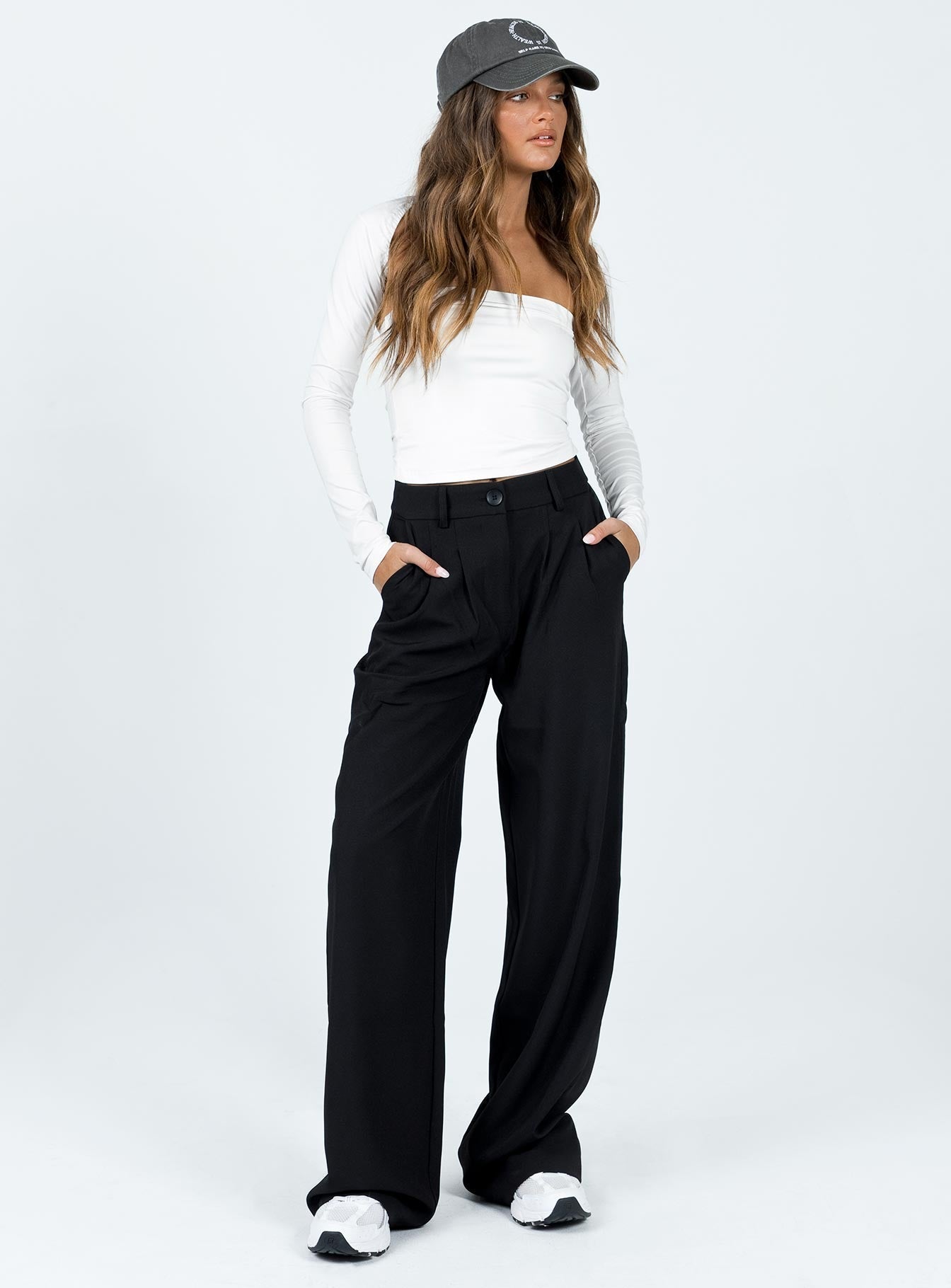 Women's Archer Pants Black Lower Impact | High-rise straight leg pants 2