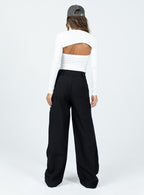 Women's Archer Pants Black Lower Impact | High-rise straight leg pants 4