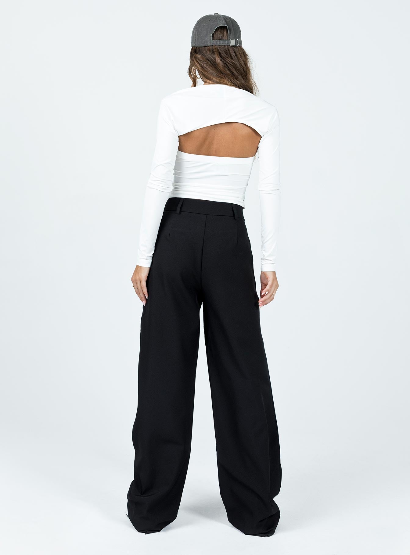 Women's Archer Pants Black Lower Impact | High-rise straight leg pants 4