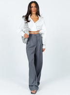Women's Archer Pants Pinstripe Grey | Tailored pants 2
