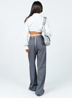 Women's Archer Pants Pinstripe Grey | Tailored pants 4