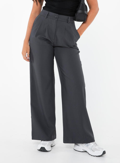Women's Archer Pants Slate Petite | Princess Polly Petite 1