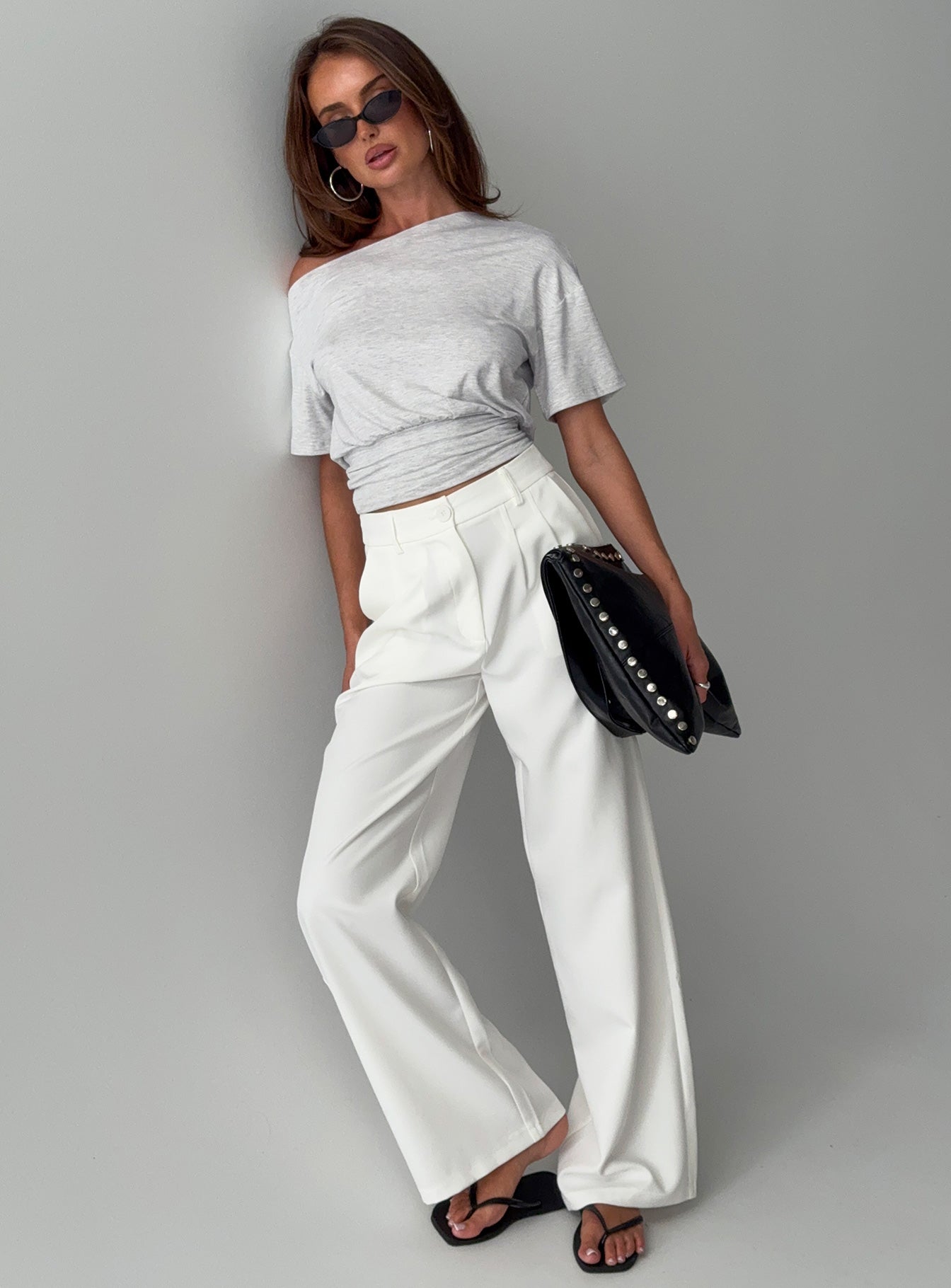 Women's Archer Pants White Petite | Princess Polly Petite 0