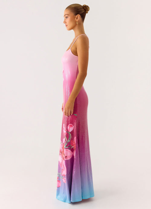 Ariaz Collection | Sequin Maxi Dress with Adjustable Straps | Elegant Evening Wear for Women 1