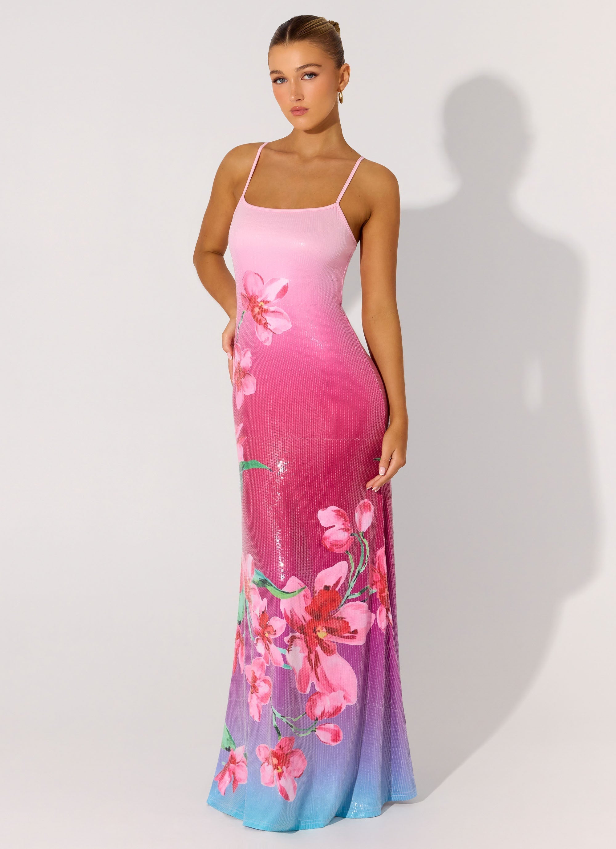 Ariaz Collection | Sequin Maxi Dress with Adjustable Straps | Elegant Evening Wear for Women 6