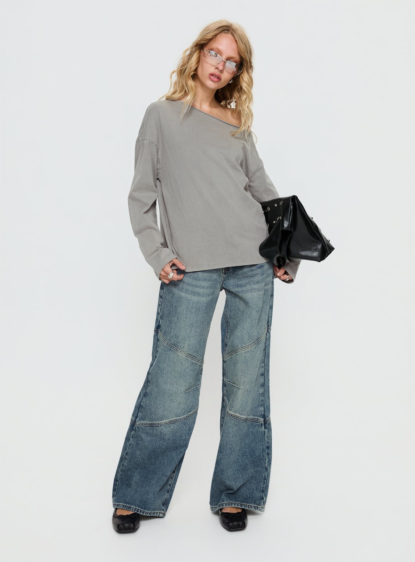 Women's Atmosphere Mid Rise Straight Leg Jeans Antique Wash | Denim jeans in a straight-leg cut & a mid-rise fit 2