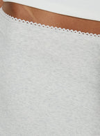 Women's Baseline Rib Midi Skirt Grey Marle | Midi skirt in ribbed detail 5