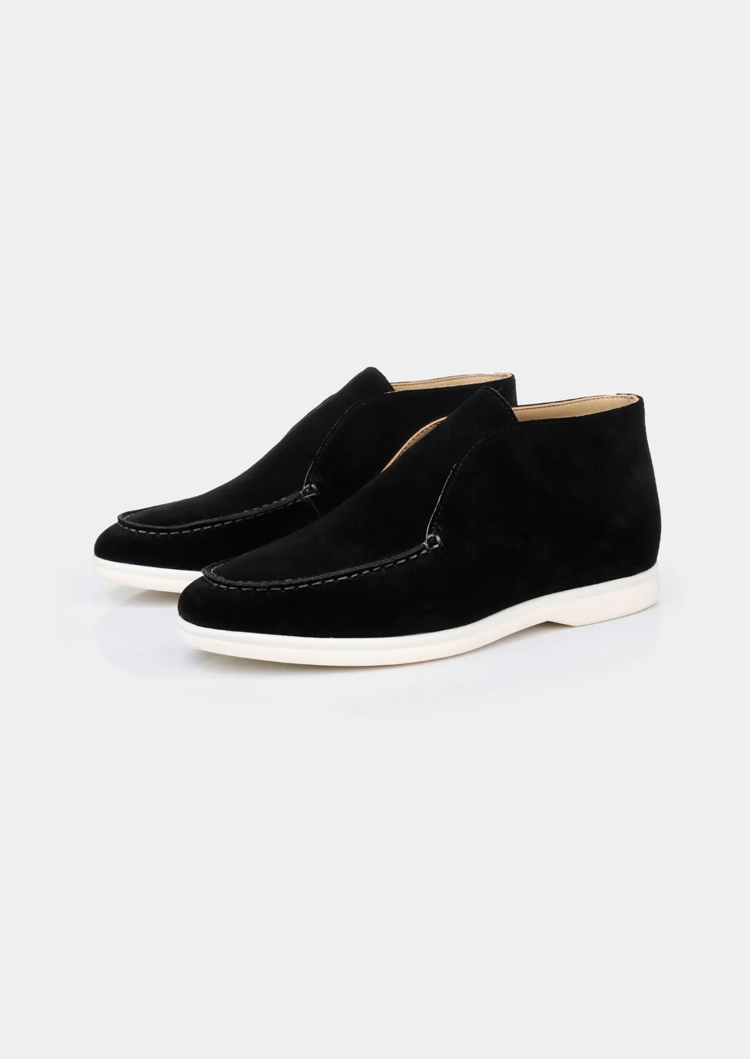 Women's Black Classic Suede City Loafers 0
