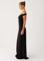 Women's Black Maxi Dress with Sweetheart Neckline | Flattering Long Dress for Sophisticated Evening Wear - Women's | Swe 1