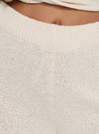 Women's Calisse Knit Wide Leg Pants Beige | High-rise knit pants with wide-leg cut 5