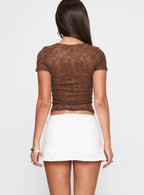 Women's Can't Sleep Skort White Petite | Princess Polly Petite 4