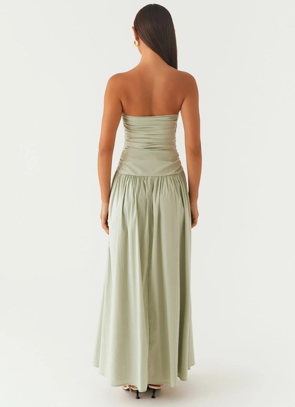 Women's Carmel Collection | Floral Maxi Dress with Strapless Neckline | Elegant Long Dress for Special Occasions - Women 3