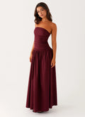 Women's Carmel | Maxi Dress for Women with Strapless Design & Flared Skirt | Elegant Long Dress for Sophisticated Style  0