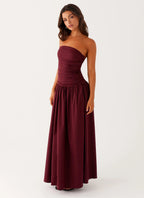 Women's Carmel | Maxi Dress for Women with Strapless Design & Flared Skirt | Elegant Long Dress for Sophisticated Style  0