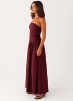 Women's Carmel | Maxi Dress for Women with Strapless Design & Flared Skirt | Elegant Long Dress for Sophisticated Style  2