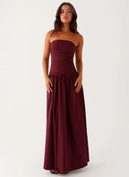 Women's Carmel | Maxi Dress for Women with Strapless Design & Flared Skirt | Elegant Long Dress for Sophisticated Style  4