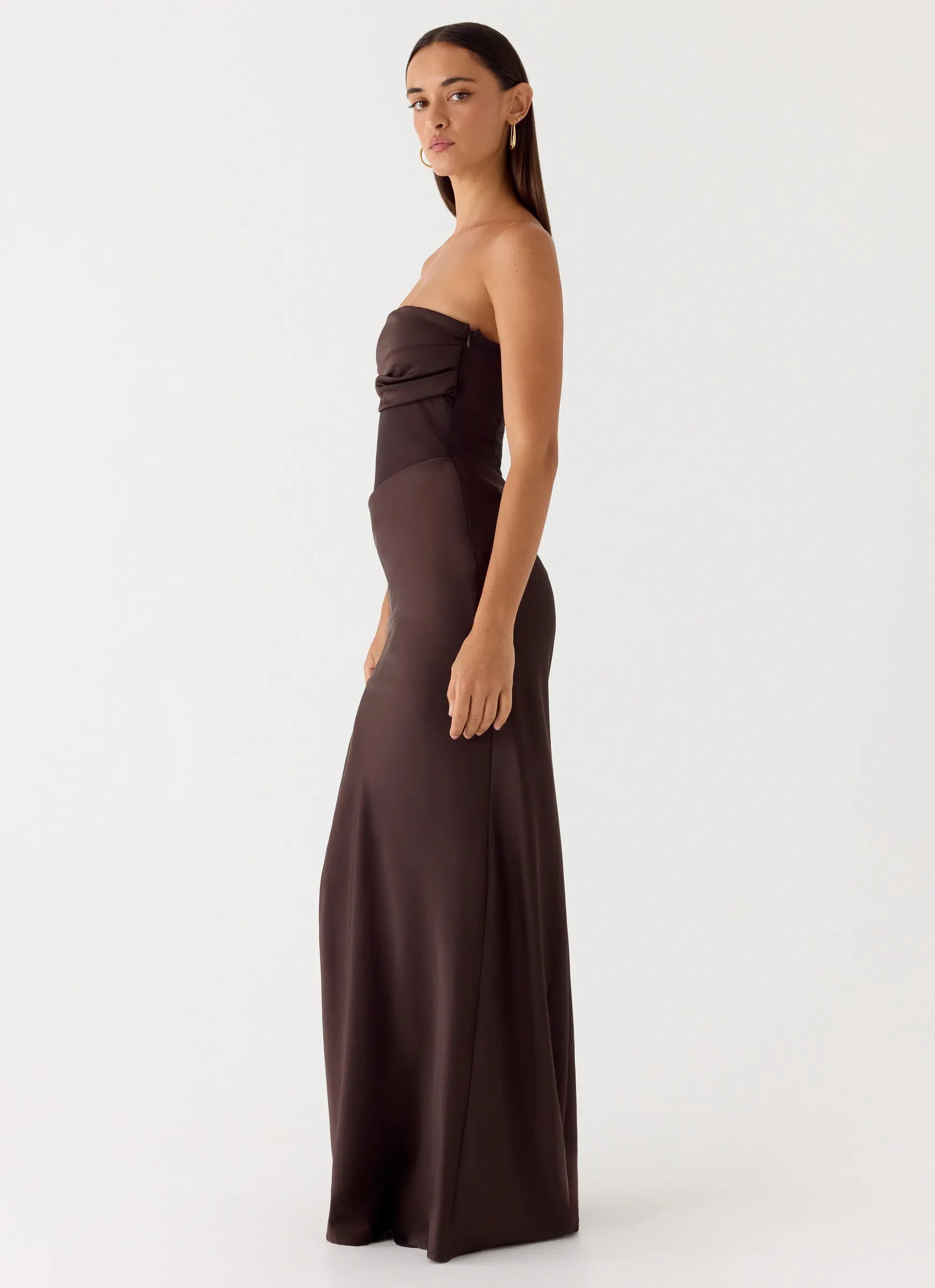 Women's Champagne Skies | Maxi Dress for Women with Sheer Chiffon Bodice | Elegant Long Dress for Effortless Style | Max 2