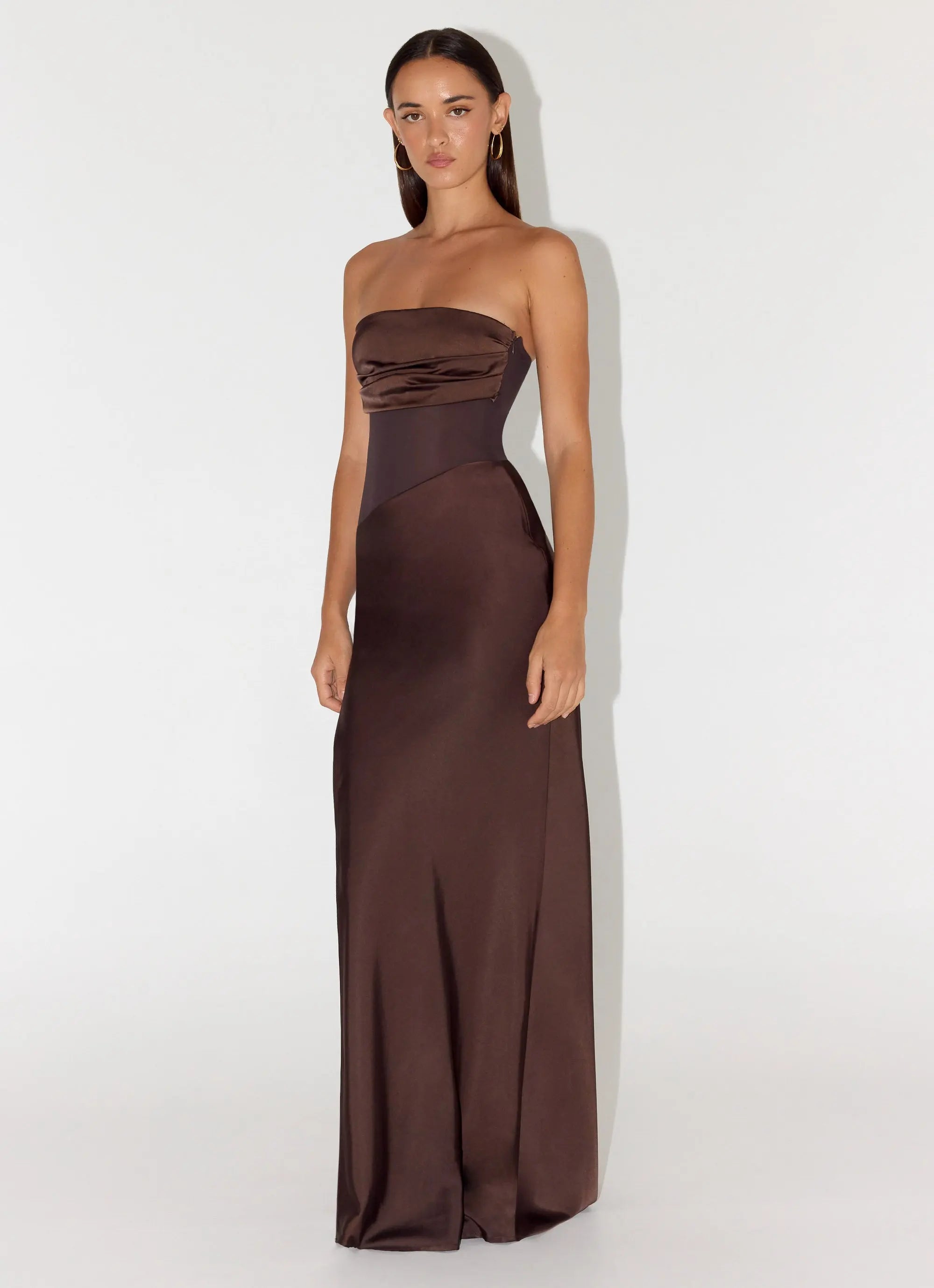 Women's Champagne Skies | Maxi Dress for Women with Sheer Chiffon Bodice | Elegant Long Dress for Effortless Style | Max 4