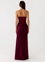 Women's Champagne Skies | Maxi Dress for Women with Sheer Chiffon Bodice | Elegant Long Dress for Evening Events | Maxi  3