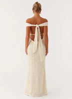 Women's Chantelle Collection | Maxi Dress for Women with Off-Shoulder Design | Elegant Long Dress for Special Occasions  1